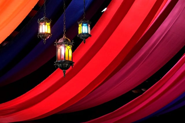 Krásné divadelní textilie. 